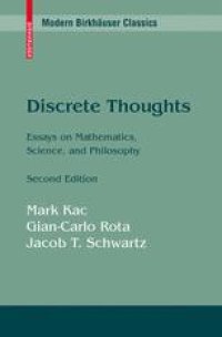 cover of the book Discrete Thoughts: Essays on Mathematics, Science, and Philosophy