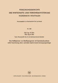 cover of the book Das Naßspinnen von Bastfasergarnen mit Spinnbadzusätzen unter Ausnutzung einer zentralen Spinnwasserversorgungsanlage