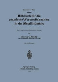 cover of the book Hilfsbuch für die praktische Werkstoffabnahme in der Metallindustrie