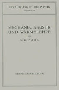 cover of the book Einführung in die Mechanik, Akustik und Wärmelehre