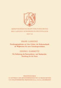 cover of the book Forschungsergebnisse auf dem Gebiete der Bodenmechanik als Wegbereiter für neue Gründungsverfahren. Die Bedeutung der Baumaschinen- und Baubetriebs-Forschung für die Praxis