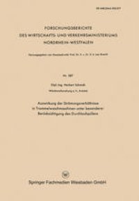 cover of the book Auswirkung der Strömungsverhältnisse in Trommelwaschmaschinen unter besonderer Berücksichtigung des Durchlaufspülens