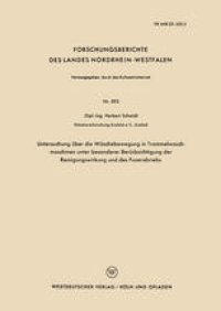 cover of the book Untersuchung über die Wäschebewegung in Trommelwasch-maschinen unter besonderer Berücksichtigung der Reinigungswirkung und des Faserabriebs