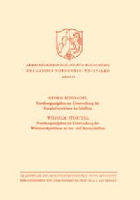 cover of the book Forschungsaufgaben zur Untersuchung der Festigkeitsprobleme im Schiffbau. Forschungsaufgaben zur Untersuchung der Widerstandsprobleme im See- und Binnenschiffbau