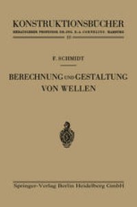 cover of the book Berechnung und Gestaltung von Wellen