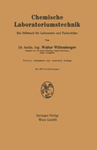 cover of the book Chemische Laboratoriumstechnik: Ein Hilfsbuch für Laboranten und Fachschüler