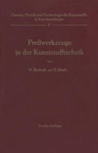 cover of the book Preßwerkzeuge in der Kunststofftechnik