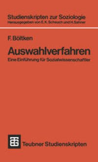 cover of the book Auswahlverfahren: Eine Einführung für Sozialwissenschaftler