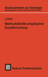 cover of the book Methodenkritik empirischer Sozialforschung: Eine Problemanalyse sozialwissenschaftlicher Forschungspraxis