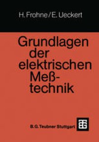 cover of the book Grundlagen der elektrischen Meßtechnik