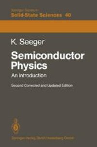 cover of the book Semiconductor Physics: An Introduction