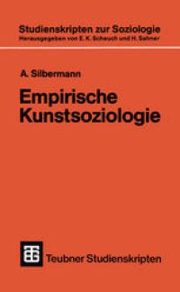 cover of the book Empirische Kunstsoziologie