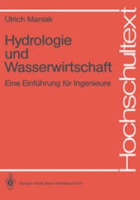 cover of the book Hydrologie und Wasserwirtschaft: Eine Einführung für Ingenieure