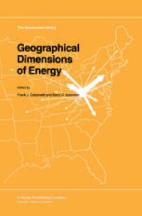 cover of the book Geographical Dimensions of Energy