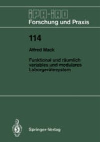 cover of the book Funktional und räumlich variables und modulares Laborgerätesystem