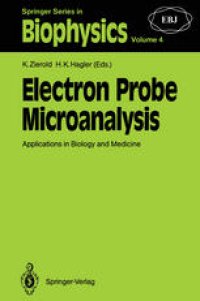 cover of the book Electron Probe Microanalysis: Applications in Biology and Medicine