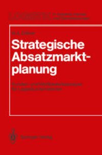 cover of the book Strategische Absatzmarktplanung: Kunden- und Wettbewerbsanalyse für Logistikunternehmen