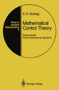 cover of the book Mathematical Control Theory: Deterministic Finite Dimensional Systems
