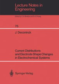 cover of the book Current Distributions and Electrode Shape Changes in Electrochemical Systems