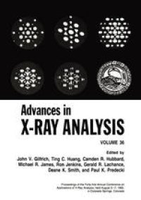 cover of the book Advances in X-Ray Analysis: Volume 36