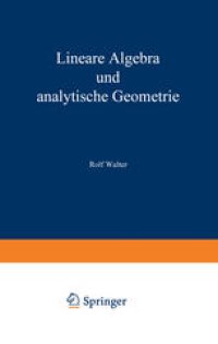 cover of the book Lineare Algebra und analytische Geometrie