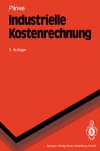 cover of the book Industrielle Kostenrechnung: Eine Einführung