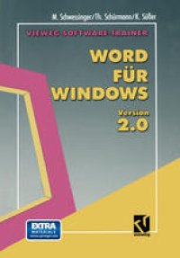 cover of the book Vieweg Software-Trainer Word für Windows 2.0