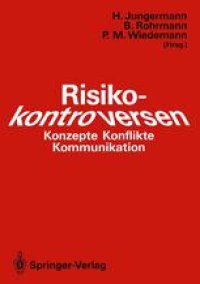 cover of the book Risikokontroversen: Konzepte, Konflikte, Kommunikation