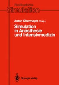 cover of the book Simulation in Anästhesie und Intensivmedizin