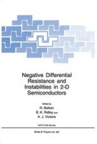 cover of the book Negative Differential Resistance and Instabilities in 2-D Semiconductors