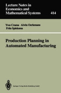 cover of the book Production Planning in Automated Manufacturing