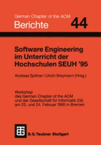 cover of the book Software Engineering im Unterricht der Hochschulen SEUH ’95