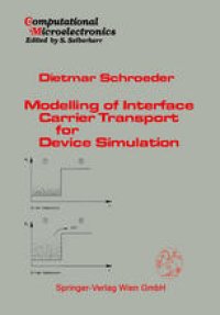 cover of the book Modelling of Interface Carrier Transport for Device Simulation