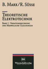 cover of the book Theoretische Elektrotechnik: Variationstechnik und Maxwellsche Gleichungen