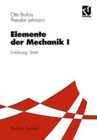 cover of the book Elemente der Mechanik I: Einführung, Statik