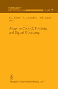 cover of the book Adaptive Control, Filtering, and Signal Processing