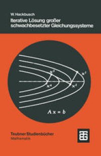 cover of the book Iterative Lösung großer schwachbesetzter Gleichungssysteme