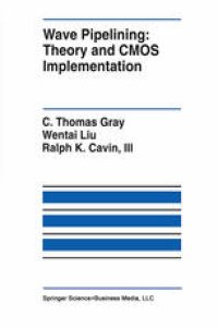 cover of the book Wave Pipelining: Theory and CMOS Implementation