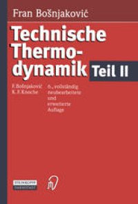 cover of the book Technische Thermodynamik Teil II