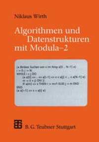 cover of the book Algorithmen und Datenstrukturen mit Modula — 2