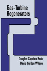 cover of the book Gas-Turbine Regenerators