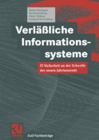 cover of the book Verläßliche Informationssysteme: IT-Sicherheit an der Schwelle des neuen Jahrtausends