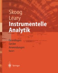 cover of the book Instrumentelle Analytik: Grundlagen — Geräte — Anwendungen