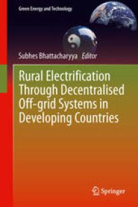 cover of the book Rural Electrification Through Decentralised Off-grid Systems in Developing Countries