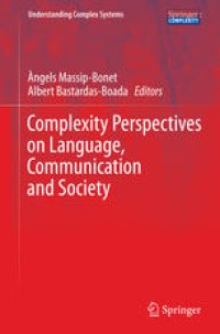 cover of the book Complexity Perspectives on Language, Communication and Society