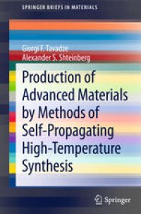 cover of the book Production of Advanced Materials by Methods of Self-Propagating High-Temperature Synthesis