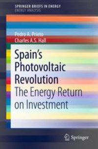 cover of the book Spain’s Photovoltaic Revolution: The Energy Return on Investment