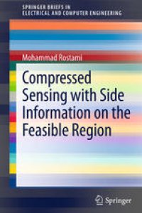 cover of the book Compressed Sensing with Side Information on the Feasible Region