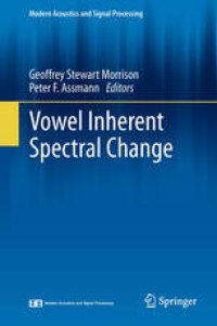 cover of the book Vowel Inherent Spectral Change