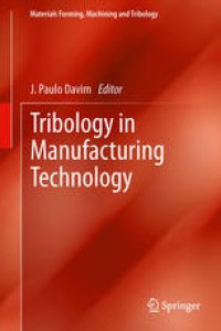 cover of the book Tribology in Manufacturing Technology